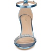 image:imageAllegra K Womens Rhinestone Sandals Stiletto Heels  3 18 inches Heel Ankle Strap Comfortable Faux Leather perfect for Evening Party Wedding Date NightBlue