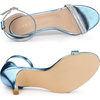 image:imageAllegra K Womens Rhinestone Sandals Stiletto Heels  3 18 inches Heel Ankle Strap Comfortable Faux Leather perfect for Evening Party Wedding Date NightBlue