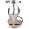 image:imageAllegra K Womens Rhinestone Sandals Stiletto Heels  3 18 inches Heel Ankle Strap Comfortable Faux Leather perfect for Evening Party Wedding Date NightSilver
