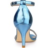 image:imageAllegra K Womens Rhinestone Sandals Stiletto Heels  3 18 inches Heel Ankle Strap Comfortable Faux Leather perfect for Evening Party Wedding Date NightBlue