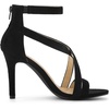 image:imageAllegra K Womens Stiletto Heel Ankle Strap Sandals  3 34 inches Heel Open Toe Comfortable Faux Suede perfect for Evening Party Wedding Date NightBlack