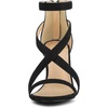 image:imageAllegra K Womens Stiletto Heel Ankle Strap Sandals  3 34 inches Heel Open Toe Comfortable Faux Suede perfect for Evening Party Wedding Date NightBlack