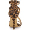 image:imageAllegra K Womens Stiletto Heel Ankle Strap Sandals  3 34 inches Heel Open Toe Comfortable Faux Suede perfect for Evening Party Wedding Date NightLeopard