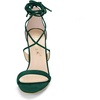 image:imageAllegra K Womens Stiletto Heel Laceup Green Sandals 8 M US  3 34 inches Heel Open Toe Comfortable Faux Suede perfect for Evening Party Wedding Date Night
