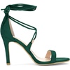image:imageAllegra K Womens Stiletto Heel Laceup Green Sandals 8 M US  3 34 inches Heel Open Toe Comfortable Faux Suede perfect for Evening Party Wedding Date Night
