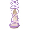 image:imageAllegra K Womens Stiletto Heel Strappy Sandals  2 38 inches Heel LaceUp Comfortable Faux Leather perfect for Evening Party Wedding Date NightLavender