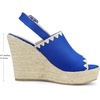 image:imageAllegra K Slingback Open Toe Platform Wedges Heel Espadrille Wedge Sandals for WomenRoyal Blue