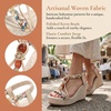 image:imageAllegra K Womens Bohemia Pull on Platform Wedge Heel SandalsBeige3