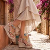 image:imageAllegra K Womens Bohemia Pull on Platform Wedge Heel SandalsBeige4