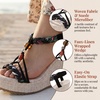image:imageAllegra K Womens Bohemia Pull on Platform Wedge Heel SandalsBlack3