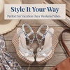 image:imageAllegra K Womens Bohemia Pull on Platform Wedge Heel SandalsSilver1