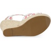 image:imageAllegra K Womens Platform Sandal Wedge Heels  4 12 inches Heel Espadrille Bow Comfortable Fabric perfect for Evening Party Wedding Date NightRed
