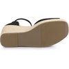 image:imageAllegra K Womens Platform Sandals Wedge Heel  3 78 inches Heel Espadrille Ankle Strap Comfortable Faux Suede perfect for Evening Party Wedding Date NightBlack