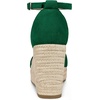 image:imageAllegra K Womens Platform Sandals Wedge Heel  3 78 inches Heel Espadrille Ankle Strap Comfortable Faux Suede perfect for Evening Party Wedding Date NightDark Green
