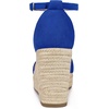 image:imageAllegra K Womens Platform Sandals Wedge Heel  3 78 inches Heel Espadrille Ankle Strap Comfortable Faux Suede perfect for Evening Party Wedding Date NightDark Blue