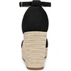 image:imageAllegra K Womens Platform Sandals Wedge Heel  3 78 inches Heel Espadrille Ankle Strap Comfortable Faux Suede perfect for Evening Party Wedding Date NightBlack