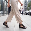 image:imageAllegra K Womens Rhinestone Hollow Out Back Zipper Platform Peeptoe SandalsBlack