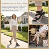 image:imageAllegra K Womens Walking Sandals Elastic Strap Wedge Heel SandalsBlack1