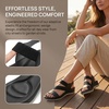 image:imageAllegra K Womens Walking Sandals Elastic Strap Wedge Heel SandalsBlack1