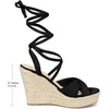 image:imageAllegra K Womens Wedges Espadrilles Cross Strap Lace Up Platform Wedge Heels SandalsBlack