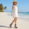 image:imageAllegra K Womens Wedges Espadrilles Cross Strap Lace Up Platform Wedge Heels SandalsBlack