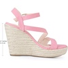 image:imageAllegra K Womens Wedges Heels Platform Strappy Ankle Strap Espadrilles Wedge SandalsPink