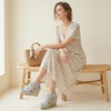 image:imageAllegra K Womens Wedges Zipper Sandals Platform Wedges Heels SandalsLight Blue
