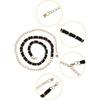 image:imageAllegra K Women Gold Tone Metal Rhombus Chains Slim Waistband Cinch BeltBlack
