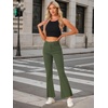 image:imageAllegra K Womens Flare Jeans 70s Outfits High Waisted Stretchy Denim Pants Trendy Bell Bottom JeansArmy Green