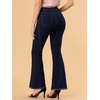 image:imageAllegra K Womens Flare Jeans 70s Outfits High Waisted Stretchy Denim Pants Trendy Bell Bottom JeansBlackblue