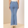 image:imageAllegra K Womens Flare Jeans 70s Outfits High Waisted Stretchy Denim Pants Trendy Bell Bottom JeansLight Blue