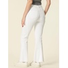 image:imageAllegra K Womens Flare Jeans 70s Outfits High Waisted Stretchy Denim Pants Trendy Bell Bottom JeansWhite