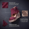 image:imageAllegra K Womens Plaid Side Zipper LaceUp Peeptoe Platform SandalsBurgundy