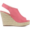 image:imageAllegra K Womens Platform Sandals Wedge Heels  4 12 inches Heel Espadrille Slingback Comfortable Faux Suede perfect for Evening Party Wedding Date NightWatermelon Red