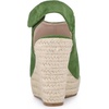 image:imageAllegra K Womens Platform Sandals Wedge Heels  4 12 inches Heel Espadrille Slingback Comfortable Faux Suede perfect for Evening Party Wedding Date NightOlive Green