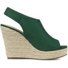 image:imageAllegra K Womens Platform Sandals Wedge Heels  4 12 inches Heel Espadrille Slingback Comfortable Faux Suede perfect for Evening Party Wedding Date NightEmerald Green