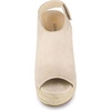 image:imageAllegra K Womens Platform Sandals Wedge Heels  4 12 inches Heel Espadrille Slingback Comfortable Faux Suede perfect for Evening Party Wedding Date NightBeige