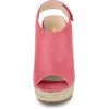 image:imageAllegra K Womens Platform Sandals Wedge Heels  4 12 inches Heel Espadrille Slingback Comfortable Faux Suede perfect for Evening Party Wedding Date NightWatermelon Red