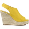 image:imageAllegra K Womens Platform Sandals Wedge Heels  4 12 inches Heel Espadrille Slingback Comfortable Faux Suede perfect for Evening Party Wedding Date NightYellow