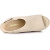 image:imageAllegra K Womens Platform Sandals Wedge Heels  4 12 inches Heel Espadrille Slingback Comfortable Faux Suede perfect for Evening Party Wedding Date NightBeige