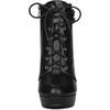 image:imageAllegra K Womens Lace Up Ankle Boots Block Heel  PlatformRound Toe Side Zipper Heel 4 89 Inches Party Halloween days Christmas Days Dating EveningBlack