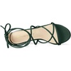 image:imageAllegra K Womens Strappy Lace Up Chunky Heeled Dark Green Heels Sandals 11 m US