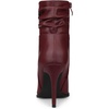 image:imageAllegra K Womens Slouched Ankle Boot Stiletto Heels  Pointy Toe Side Zipper Heel 3 89 Inches Party Halloween days Christmas Days Dating EveningBurgundy