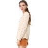 image:imageAllegra K Womens Valentine Top 1950s Vintage Long Sleeve Printed Button Down TopsBeige Heart