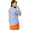image:imageAllegra K Womens Valentine Top 1950s Vintage Long Sleeve Printed Button Down TopsBlue Heart