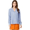 image:imageAllegra K Womens Valentine Top 1950s Vintage Long Sleeve Printed Button Down TopsBlue Heart
