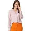 image:imageAllegra K Womens Valentine Top 1950s Vintage Long Sleeve Printed Button Down TopsPink Heart