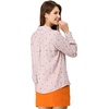 image:imageAllegra K Womens Valentine Top 1950s Vintage Long Sleeve Printed Button Down TopsPink Heart