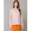 image:imageAllegra K Womens Valentine Top 1950s Vintage Long Sleeve Printed Button Down TopsPink Heart