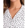 image:imageAllegra K Womens Valentine Top 1950s Vintage Long Sleeve Printed Button Down TopsWhite Heart